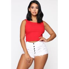 Fashion Nova Crop Ribbed Tank Size Large New Without Tags Rib Tank Sleeveless Low Scoop Back Crop Length Stretch 90% Cotton 10% Spandex Fashion Nova Tops, Fashion Tops, Fashion Nova, Crop Tops, Womens Tops, Women's Top, Women Shopping, Color