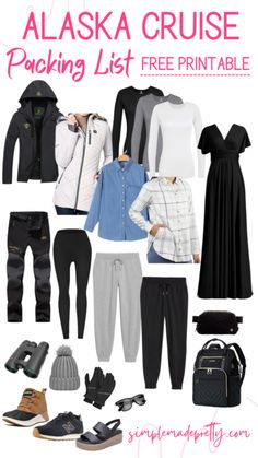 the alaska cruise packing list is full of items to pack for your trip or vacation