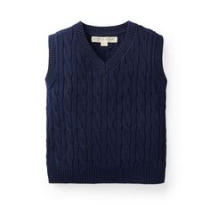 Cable Sweater Vest in Organic Cotton | Navy – Hope & Henry Sweater Vest Mens, Blue Vests, Cable Sweater, Navy Sweaters, Knit Vest, V Neck Sweater, Blue Sweaters, Flannel Shirt, Sweater Vest