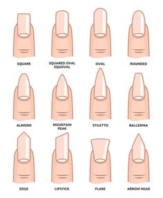 قلادات متدلية, Acrylic Nail Shapes, Different Nail Shapes, Makijaż Smokey Eye, Nail Forms, Popular Nails, Acrylic Nails Coffin