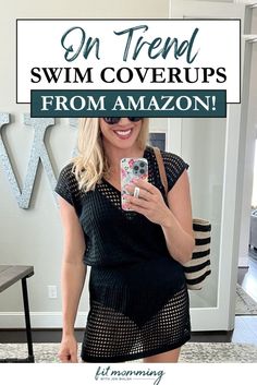 Discover the perfect women's swimwear cover-ups to complete your beach look with Amazon Fashion. Whether you prefer lightweight kimonos or breezy tunics, these trendy cover-ups are a must-have for women's fashion. Browse through Amazon Fashion’s selection of stylish cover-ups that perfectly complement your women's swimwear for a chic beach or poolside ensemble. Black Beach Dress, Airy Dress, Nordstrom Sale, Trendy Swimwear, Black One Piece Swimsuit, Pool Days, Cover Ups, Pinterest Fashion