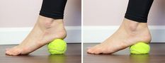 6 Easy Plantar Fasciitis Exercises to Release Foot Pain | Fitness Planters Fasciitis, Facitis Plantar, Plantar Fascia, Warm Up Routine, Calf Raises, Yoga Exercises, Yoga Block