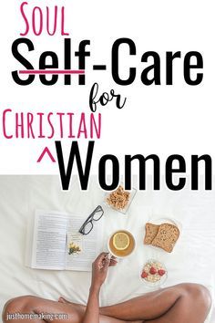 a woman laying on top of a bed next to an open book and cup of coffee