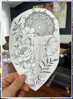 Discover a stunning collection of unique mandala animal tattoos for women! From intricate designs to symbolic meanings, these tattoos are sure to inspire your next ink masterpiece. Explore the beauty and power of mandala animal tattoos for women today. Elephant Mandala Tattoo, Mandala Elephant Tattoo, Elephant Tattoo Meaning, Animal Tattoos For Women, Floral Thigh Tattoos, Elephant Tattoo Design, Saved Tattoo, Mandala Animal, Clever Tattoos