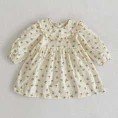 Product details Material:Cotton O​rigin: Imported Included: As picture dress Gender: For girls Fits: True to size, take your baby normal size Size: Romper:66(0-6M),73(6-12M),80(12-18M), 90(2Y) /Dress:90(2Y),100(3Y),110(4Y),120(5-6Y),130(6-7Y) About this item Occasions：Very suitable for sister matching, family photos, parties, birthday gifts, holiday parties, school wear, daily wear, outings, outdoor, beach, seaside wear and any occasions. Beautiful flowers:Introducing our spring-ready romper for Cotton Baby Dress, Doll Collar Dress, Cute Casual Dresses, Girls Floral Dress, Sister Outfits