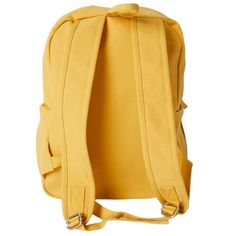 Need a backpack that's both sustainable and practical for everyday use, outdoor activities, or college? Our Earth Backpack is perfect for you. It's spacious, durable, and made of natural fiber. Approximately 16L capacity. Made with 14-oz Certified Fairtrade Organic cotton canvas. Made in a Fair Trade Certified™ Factory. Solid Canvas School Backpack, Solid Color Canvas School Backpack, Yellow School Backpack With Pockets, School Backpack With Adjustable Straps In Cotton, School Backpack With Adjustable Cotton Straps, Solid Color Standard Backpack For Outdoor Use, Standard Solid Backpack For Outdoor Use, Solid Standard Backpack For Outdoor, Standard Backpack For Outdoor