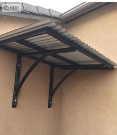 an awning attached to the side of a building