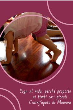 there is a woman doing yoga on the floor in front of a pink circle frame