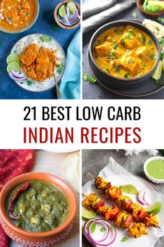 Enjoy your low-carb diet in an healthy & delicious way by adding some easy to prep low-carb Indian recipes. #lowcarbindianrecipes #ketoindianrecipes #glutenfreeindian #lowcarbvegetarian | pipingpotcurry.com Healthy Desi Food, Low Carb Indian Recipes, Healthy Indian Recipes Low Calories, High Protein Low Carb Indian Recipes, Veg Keto Diet Plan Indian, Low Calorie Indian Food, Low Carb Indian Food, Instant Pot Recipes Vegetarian, Saag Recipe