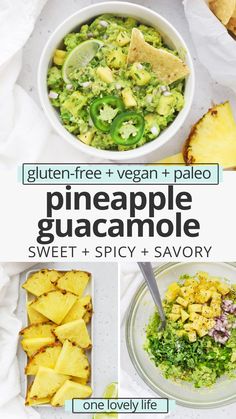 pineapple guacamole is the perfect way to use up leftover fruit and veggies