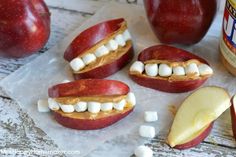 Apple Smiles, Toddler Snack Ideas, Toddler Snack, Healthy Afternoon Snacks, Preschool Snacks, Popular Snacks, Good Smoothies, Toddler Snacks, Easiest Apples