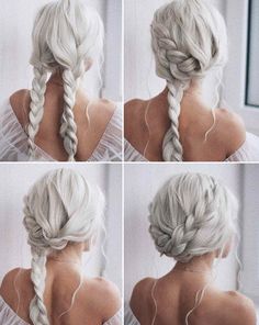 Easy Braided Updo, Hair Lights, Brown With Blonde Highlights, Wedding Hairstyles Tutorial, Frontal Hairstyles, Penteado Cabelo Curto, Hairstyles Over 50, Braided Updo, Easy Hairstyles For Long Hair