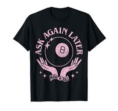 PRICES MAY VARY. Officially Licensed by Mattel Graphic Artwork: H28799 Lightweight, Classic fit, Double-needle sleeve and bottom hem Magic 8 Ball, Oc Outfits, 8 Ball, Graphic Artwork, Branded T Shirts, Top Styles, Fashion Branding, T Shirts, T Shirt