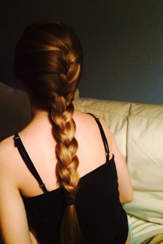 Messy French Braids, Braiding Your Own Hair, Braids For Long Hair, French Braid, Dark Brown Hair