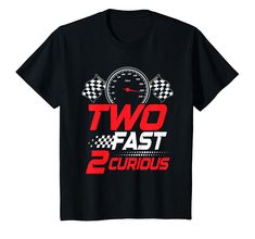 PRICES MAY VARY. Two Fast 2 Curios 2nd birthday racing outfit for boys. Make his second birthday unforgettable with a playful two birthday shirt boy design that's perfect for your toddler's big day and watch your two year old shine in this special 2 birthday shirt. Celebrate turning two with style; our 2nd birthday shirt boy is the ultimate cool birthday party outfit for your little one's milestone, making your two shirt birthday boy the star of the party. Lightweight, Classic fit, Double-needle 2nd Birthday Shirt Boy, Two Birthday Shirt, Racing Outfit, Second Birthday Boys, Two Fast Birthday, 2nd Birthday Gifts, 2nd Birthday Shirt, Boy Birthday Party Themes, 2nd Birthday Party Themes