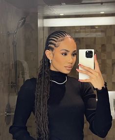 Symphani Soto, Cornrows Natural Hair, Cornrows Braids For Black Women, Goddess Braids Hairstyles, Quick Natural Hair Styles, Braided Cornrow Hairstyles, Cute Box Braids Hairstyles, Girls Hairstyles Braids