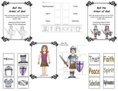 an image of children's bible storyboards