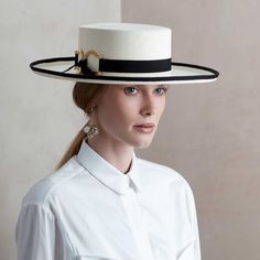 Boaters Hat, Classy Hat, Vintage Hats For Women, Elegant Hat, Women Hats Fashion, Summer Hats For Women, Women Hats, Straw Sun Hat