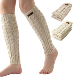 PRICES MAY VARY. Extra Thick and Warm: It's cold outside! Keep your legs fashionably covered with thick acrylic knit. The chunky cable knit design easily adds warmth and style to any outfit. Perfect as dance leg warmers, figure skating leg warmers, or just as an accessory! Stretchy Elastic Hem: No one likes a tight fit, but loose just lets in too much breeze. No more falling down gaiters with the perfect women’s leg warmers. The elasticated top hem keeps our leg warmers snuggly pulled up and rig Figure Skating Leg Warmers, Ankle Warmers, Dancer Legs, Cable Knit Leg Warmers, Calf Leg, Crochet Leg Warmers, Tiktok Trends, Ankle Sleeve, Knit Leg Warmers