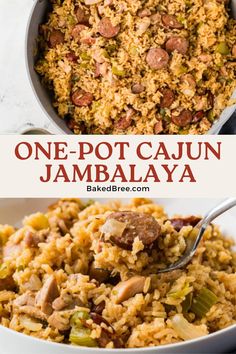 one pot cajun jambajaya is an easy and delicious side dish