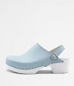 Looking for your VERKA size? Please measure your feet and compare the longest measurement to our style-specific size guide below.Fit: Regular Leather: Traditional Base: PolyurethaneCloudless and dreamy, True Blue Wooden clogs. Break them in and show them off when you are out and about. Light Blue Round Toe Clogs For Spring, Blue Round Toe Clogs With Arch Support, Blue Clogs With Arch Support And Round Toe, Blue Open Toe Clogs With Removable Insole, Blue Open Toe Synthetic Clogs, Blue Slip-on Clogs With Wooden Heel, Playful Non-slip Synthetic Clogs, Blue Non-slip Synthetic Clogs, Visa Card