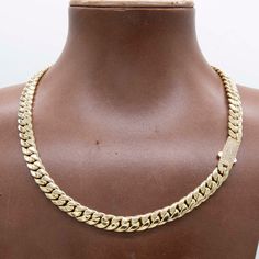 7mm Miami Cuban Link Chain Box Lock Necklace Real 14K Yellow Gold 16" * Metal : Real 14K Yellow Gold (Properly Stamped, 14K)  * Condition : Brand New  * Finish : Polished  * Average Weight : 10.00 grams  * Length : 16"  * Width : 7mm = Just over 1/4"  * Clasp/Bail : CZ Box Lock All of our items are brand new and are shipped with a gift box. Miami Cuban Link Chain, Miami Cuban Link, Lock Necklace, Miami Cuban, Average Weight, Cuban Link Chain, Cuban Link, Last Minute Gifts, Link Chain