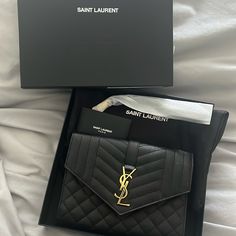 Great Condition, Barely Used. Authentic Ysl. I Purchased This In Chicago Michigan Ave. Ysl Clutch, Saint Laurent Bags, Yves Saint Laurent Bags, Yves Saint Laurent, Michigan, Clutch Bag, Saint Laurent, Chicago, Envelope