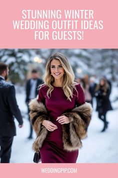 Enhance your appearance as a winter wedding guest with these gorgeous dress options. 👑

Click now to discover your perfect dress!

#guestweddingdresseswinter #winterweddingguest Winter Formal Wedding Guest Outfit, Winter Wedding Guest Outfit Women, Winter Wedding Outfits For Guest, Outdoor Winter Wedding Outfit Guest, January Wedding Guest Outfit, Wedding Guest Looks Winter, Winter Wedding Outfit Guest, December Wedding Guest Outfits, Winter Wedding Outfit Ideas