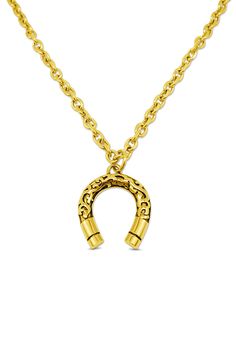 Whether you're roaming the open range or hitting the town for a night of dancing, this gold necklace makes a statement that speaks to your cowboy soul. It's also a thoughtful and distinctive gift choice for fellow admirers of the west and its enduring symbols. Horseshoe Necklace Gold, Open Range, Horseshoe Necklace, Lucky Charm, Dancing, Cowboy, Gold Necklace, Range, Gold