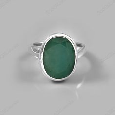 . Handmade Item  . Material: Silver . Stone Size: 10/8 . Stone: Emerald  . Women, Girls Ring . Made to Order Handmade Oval Emerald Ring, Silver Emerald Ring With Oval Cabochon, Oval Emerald Ring, Girls Ring, Precious Stones Rings, Ring Emerald, Rings For Girls, Emerald Jewelry, Vintage Ring