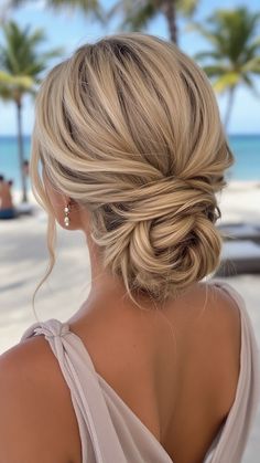 29+ Beach Hairstyles Updo That Are Perfect for Windy Days Beachy Updo, Beach Hairstyles Updo, Hairstyles Updo, Beach Hairstyles, Windy Day, Beach Hair, Hair Updos, Dusty Blue, Be Perfect