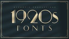 the logo for hyberix production's 1920s font and numbers collection