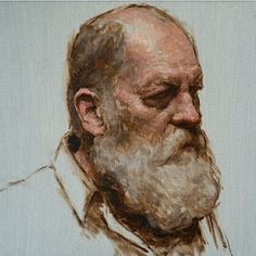 a painting of an older man with a beard