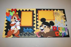 a mickey mouse birthday card with an image of the character and his friend on it