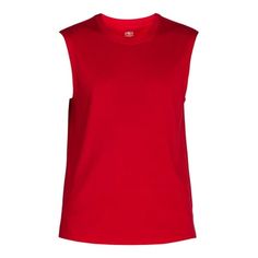 Warm weather is calling, get going with Athletic Works Muscle Tank Top. Crafted in a super-soft, breathable jersey knit for all-day comfort, this lightweight tank is designed to keep up with your every move. Easily pair this performance top with your favorite shorts or joggers for a head-to-toe lookperfect for hitting up the gym, going for a run and any activity in-between. Only at Walmart. Size: S.  Color: Red.  Gender: male.  Age Group: adult. Top Boys, Disney Baby Clothes, Red Tank Top, Mens Workout Shirts, Muscle Tank Top, Red Tank, Red Tank Tops, Muscle Tank Tops, Boys Top