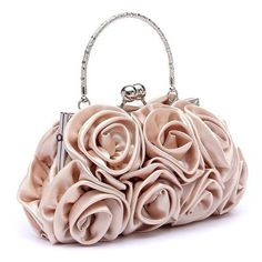 Rectangular Satin Wedding Bag, Rose Gold Clutch Bag For Wedding, Elegant Satin Wedding Bag, Wedding Handbag, Bridal Handbags, Perfect Handbag