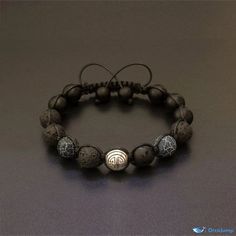 OrcaJump - Durable Black Onyx Bracelet: A Timeless Accessory with Enduring Style Durable Black Bracelet Jewelry, Black Durable Bracelet Jewelry, Durable Adjustable Wristband Bracelet, Casual Black Durable Wristband, Durable Black Wristband Gift, Adjustable Black Round Bracelets, Adjustable Black Bracelets, Black Adjustable Bracelets, Adjustable Black Casual Bracelets