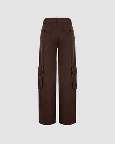 Details: Long cargo pants with multiple pocket design and front ribbon detailsLength: Long. all-sizepants length 111cmMaterials: 95% Cotton + 5% Spandex Brown Full Length Cargo Pants, Full Length Brown Cargo Pants, Brown High-waisted Cargo Pants With Pockets, Fall High-waisted Cargo Pants With Multiple Pockets, Brown High-waisted Bottoms With Patch Pockets, Brown High-waisted Pants With Patch Pockets, Fall High-waisted Cargo Pants, Fall Full-length Cargo Pants With Multiple Pockets, High-waist Cargo Pants With Multiple Pockets For Fall