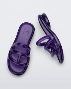 Jelly Slide in Purple – Melissa Shoes Punk Love, Punk Movement, Jelly Slides, Melissa Shoes, Jelly Shoes, Fashion Wishlist, Quirky Design, Kids Sale, Shoe Closet