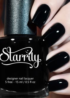 Vantablack® | Starrily Cracked Black Nail Polish Boy, Cruelty Free Nail Polish, Black Nail Art, Black Nail Polish, Cream Nails, Black Nail Designs, Black Nail, Colorful Nail Designs, Nail Polish Designs