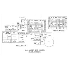 the floor plan for an old bridge high school