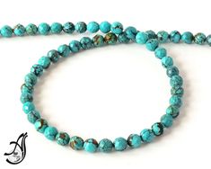 Turquoise Faceted Round 6 mm appx.,  100% Natural earth mined, very creative,Hard to find (427). Higher Energy, Natural Earth, Faceted Bead, Hard To Find, Psychic, Turquoise Bracelet, The 100, Beaded Necklace, Healing