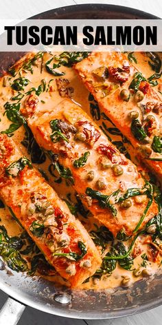 some food is being cooked in a pan on the stove and ready to be eaten