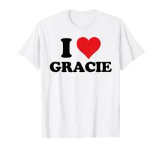 PRICES MAY VARY. Novelty Tee Shirt For Anyone Who Loves Gracie Unique BFF Valentines Day Birthday Christmas Xmas Themed Customised Present New Mom Gift For Baby Naming Day Announcement New Born Given Name Custom Tshirt Best Friend Cute Boy And Girl Names Boyfriend & Girlfriend Crush Nickname Husband & Wife Couples Matching Customized Clothes Related For A Person Named Gracie Baby Name Day Naming Lightweight, Classic fit, Double-needle sleeve and bottom hem Bff Valentines, Customized Clothes, Baby Naming, Custom Tshirt, Given Name, Name Day, Valentines Day Birthday, Couples Matching, First Name