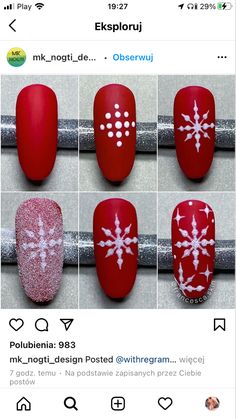 Winter Nail Art Designs, Christmas Nail Art Ideas, Xmas Nail Art, Art Deco Nails, Nail Drawing, Festive Nail Art, Nail Art Designs Diy, Nail Art Designs Videos