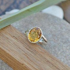 "Citrine Gemstone Ring - 925 Sterling Silver Ring - September Birthstone Ring - Solitaire Ring Jewelry -Valentine Gift Ring- Yellow Gold Ring. Sizes: 4 to 10 US. ** See \"Size Guide\" tab Gemstone : Citrine Stone Shape : Oval Cut Stone Size (Approx) : 10 x 8 mm Stone Color : Yellow Handmade in India ?? by NativeFineJewelry" Luxury Citrine Crystal Ring For Gift, Spiritual Rings Citris, Luxury Citrine Crystal Ring As Gift, Luxury Citrine Birthstone Ring For Gift, Luxury Citrine Crystal Ring Gift, Yellow Sapphire Silver Rings, Luxury Citrine Birthstone Gemstones, Sterling Silver Solitaire Gemstones For Anniversary, Topaz Gemstone Rings As Gift