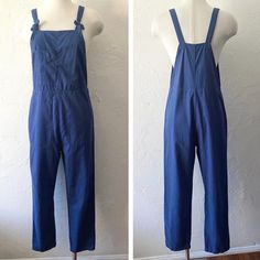 RVCA combed cotton overalls with nice big pockets and adjustable tie straps. Super soft.  Tagged XS, would fit a small also. Across waist 33" hip 39" inseam 26.5" Shown here on a small mannequin with bust 34" waist 24" hip 34" Womens Overalls, Cotton Overalls, Small Mannequin, Blue Overalls, Big Pockets, Overalls Women, Westminster, Combed Cotton, Overalls