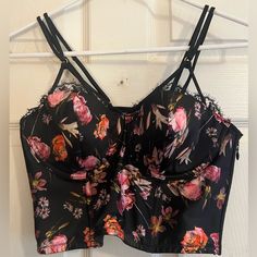 Brand New With Tags!! Vs Very Sexy Collection Black Floral Satin Side Zip Corset. I Purchased This For Myself When It First Came Out And Have Never Worn. It’s Beautiful Floral Corset, Black Floral, Victoria’s Secret, Side Zip, Women's Intimates, Victoria's Secret, Outfit Ideas, Satin, Brand New