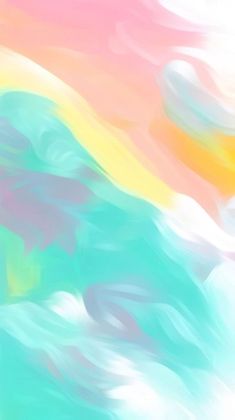 an abstract painting with pastel colors