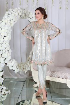 Pakistani Designer Online | Sarosh Salman | Luxury Pret & Wedding Wear Indian Cocktail Dress, Punjabi Suit Boutique, Short Frock, Luxury Pret, Designer Outfit, Punjabi Outfits, Bridal Dresses Pakistan, Pakistani Fashion Casual, Iranian Women Fashion